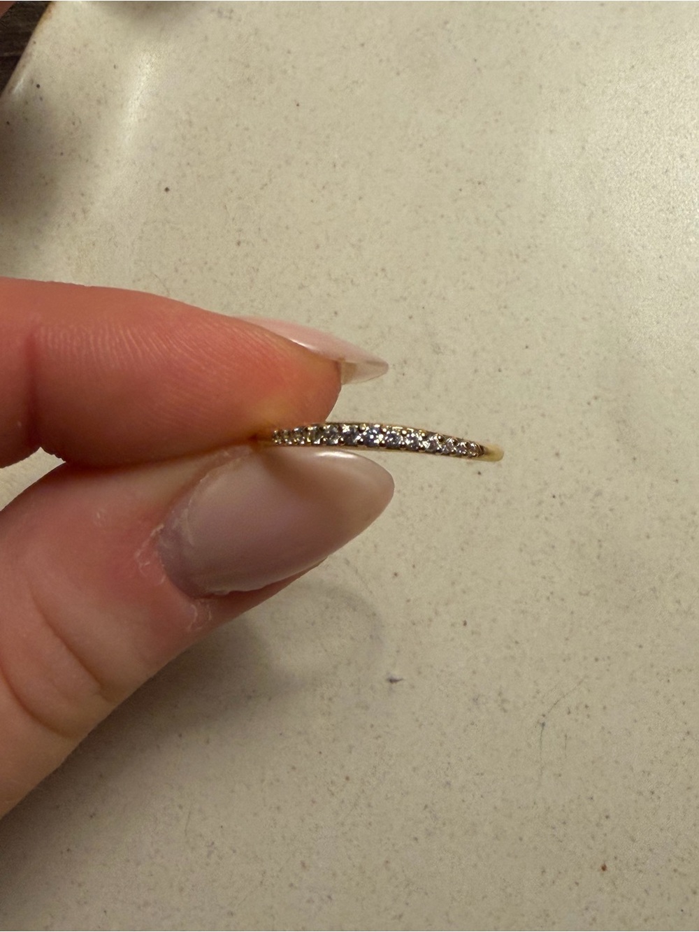 Local Eclectic Renaissance Curved Stacking Ring - Picture 2 of 3